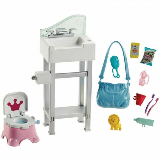 speelset Barbie Babysitter 14-delig