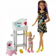 speelset Barbie Babysitter 14-delig