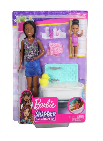 speelset Barbie Babysitter 4-delig