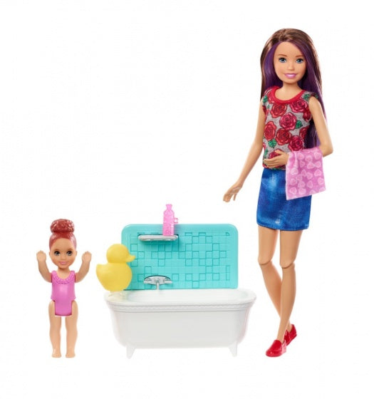 speelset Barbie Babysitter 4-delig licht