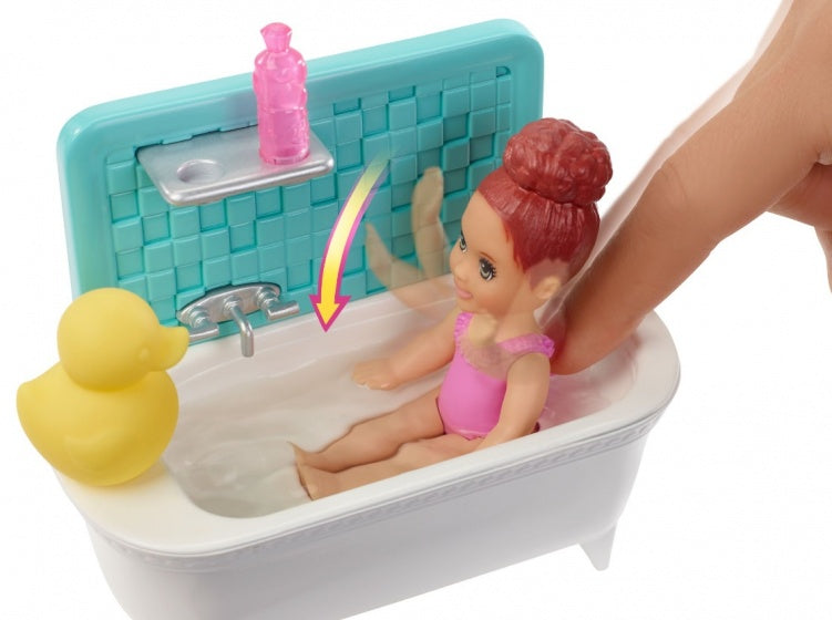 speelset Barbie Babysitter 4-delig licht