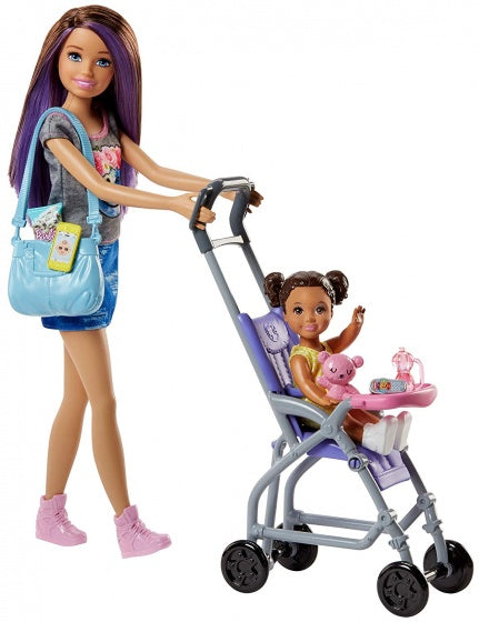 speelset Barbie Babysitter 6-delig
