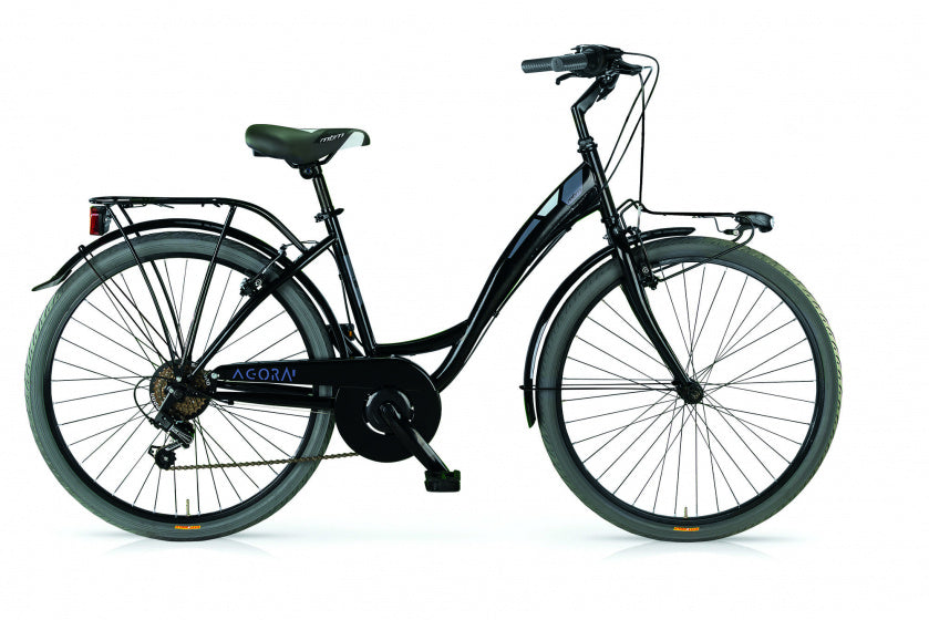 Agora 26 Inch 43 cm Dames 6V V-Brakes Zwart