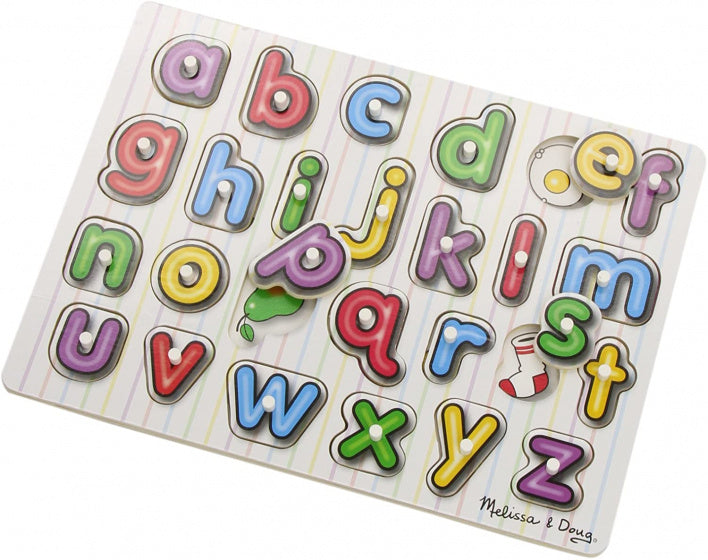 vormenpuzzel Alfabet junior hout 26 stukjes