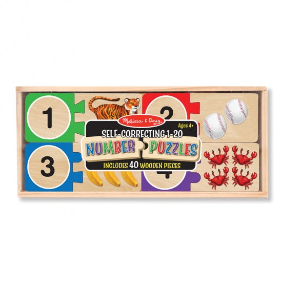 vormenpuzzel Cijfer junior hout 40 stukjes