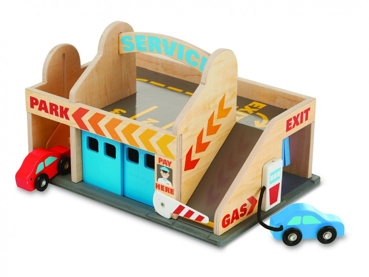 garage met auto's 3-delig