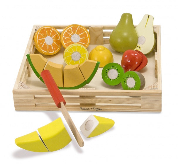 houten fruitset 19-delig