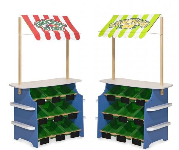houten groente- en limonadekraam 127 cm