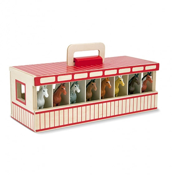Houten paardenstal