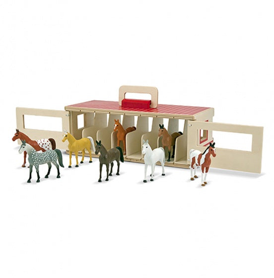 Houten paardenstal