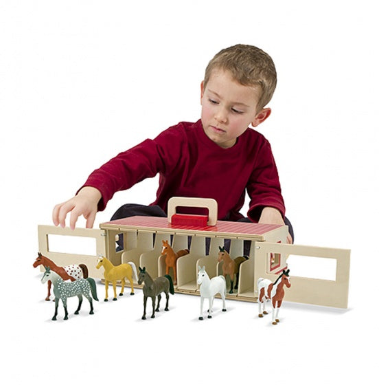 Houten paardenstal