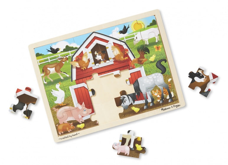 houten legpuzzel barnyard buddies 24 stukjes