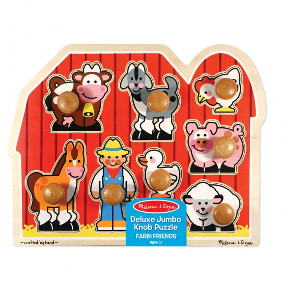 vormenpuzzel Boerderij hout junior 8 stukjes