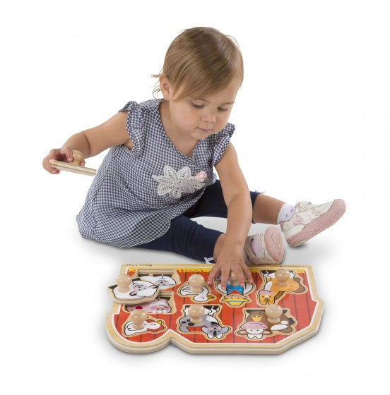vormenpuzzel Boerderij hout junior 8 stukjes