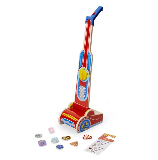 houten stofzuiger 60 cm met accessoires