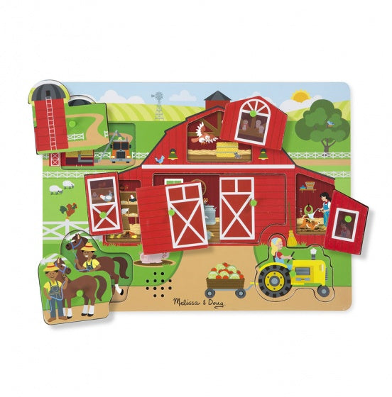 vormenpuzzel Boerderij junior hout 8 stukjes