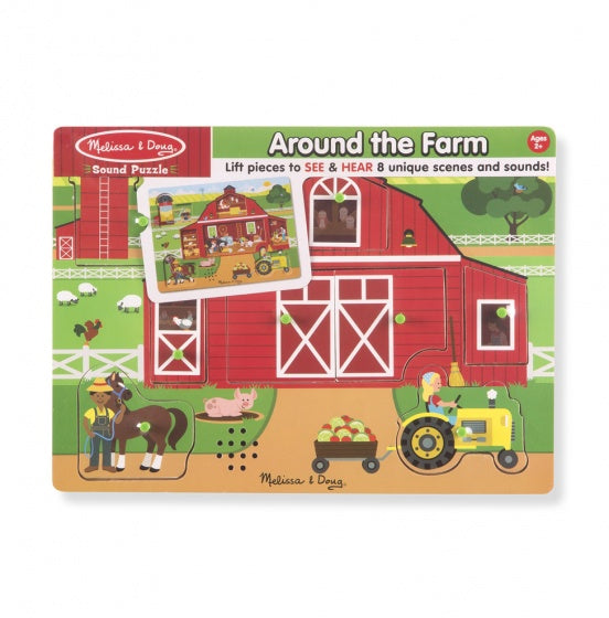 vormenpuzzel Boerderij junior hout 8 stukjes