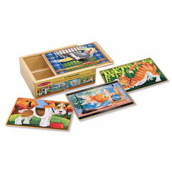 Huisdieren puzzel set