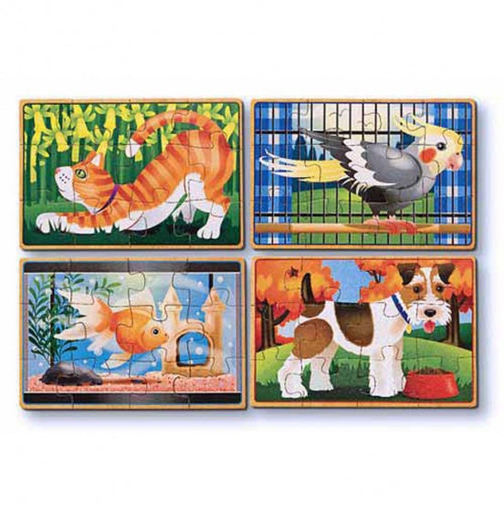 Huisdieren puzzel set