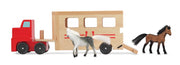 paardentrailer met paarden 4-delig
