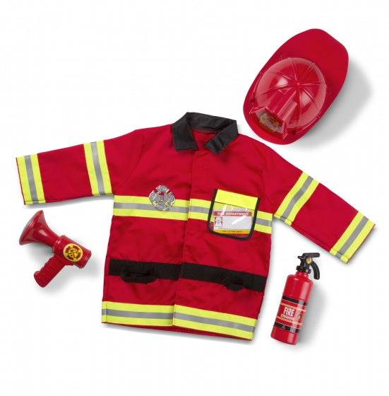 verkleedset Brandweer 6-delig