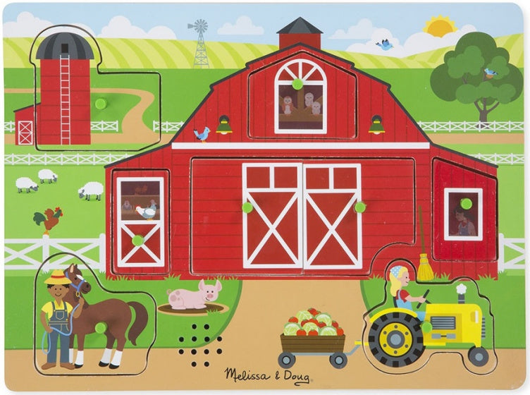 vormenpuzzel Boerderij junior hout 8 stukjes