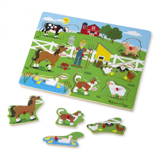 vormenpuzzel Boerderij junior hout 8 stukjes