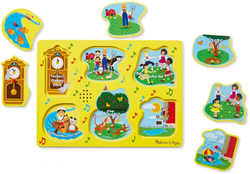 vormenpuzzel Meezingliedjes hout junior 6 stukjes