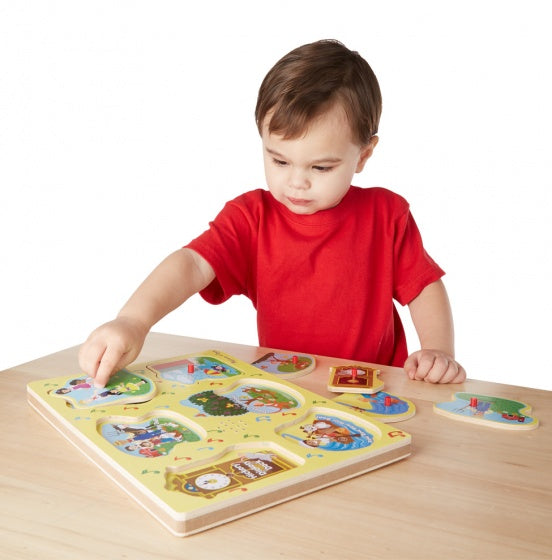 vormenpuzzel Meezingliedjes hout junior 6 stukjes