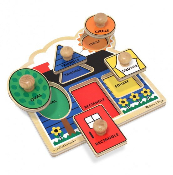 vormenpuzzel Vormen junior hout 5 stukjes