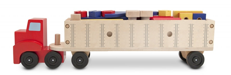 vrachtwagen met oplegger