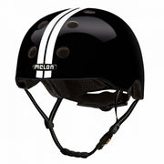 fietshelm Urban Active polycarbonaat zwart/wit mt 52-58 cm