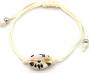schelpenarmband Amy dames beige verstelbaar