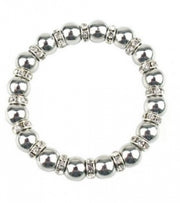 armband Eline dames elastisch staal zilver