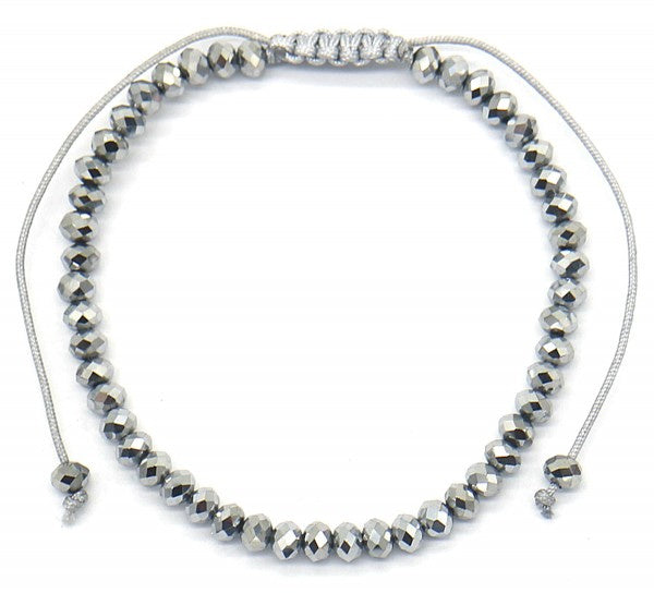 armband Lauren dames verstelbaar glas zilver