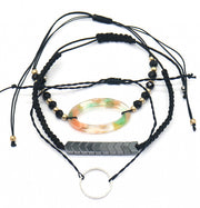 armband Luna verstelbaar zwart 3 stuks