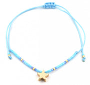 kralenarmband Merel dames verstelbaar blauw