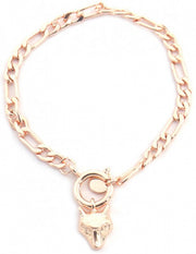 schakelarmband Nova dames RVS roségoud
