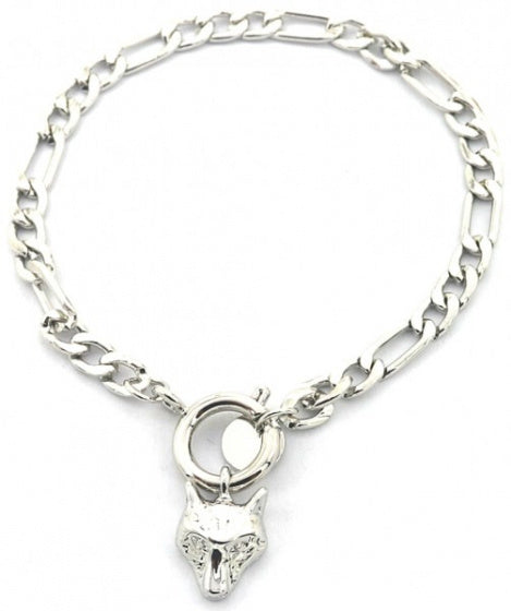 schakelarmband Nova dames RVS zilver