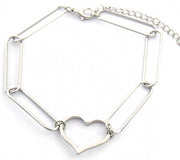 schakelarmband Sarah 18-22 cm RVS zilver