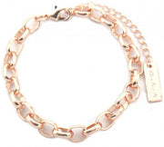 schakelarmband Sofie dames 18-22 cm RVS roségoud