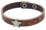 armband Ster unisex polyurethaan bruin