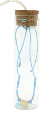 kralenarmband Veerle dames verstelbaar blauw