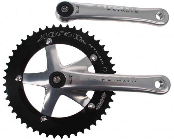 Crankstel Pista Advanced 167 mm 49T zilver