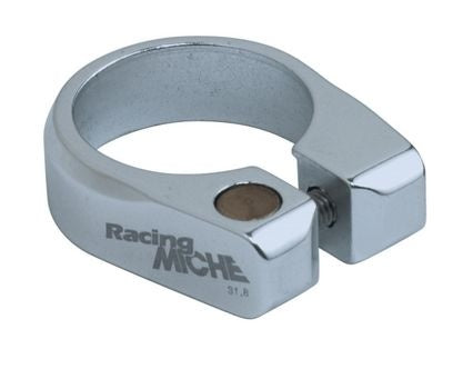 Zadelpenklem aluminium 34.9 mm zilver