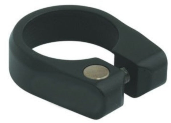 Zadelpenklem aluminium 31.8 mm zwart