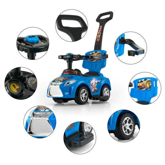 Ride On Kid loopwagen blauw