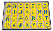 leerpuzzel abc-Alphabet Puzzle geel/blauw 168 stukjes