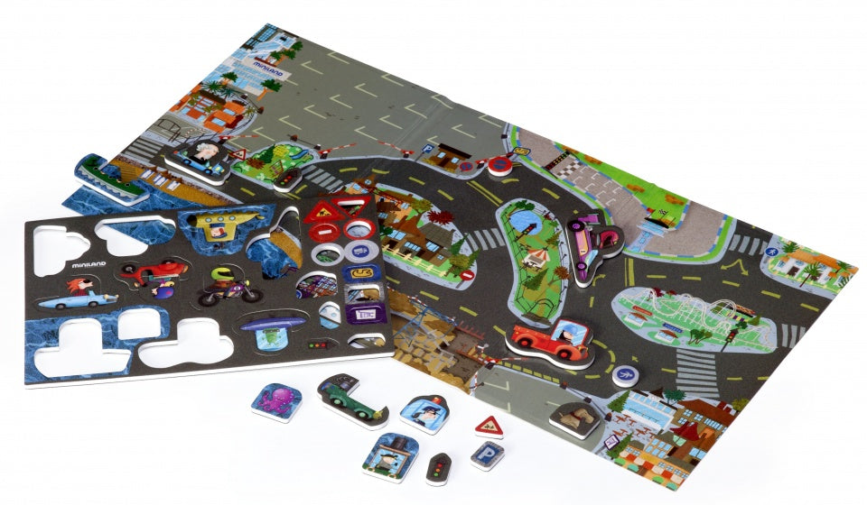 leerspel Magnetic - Crazy City junior 34-delig