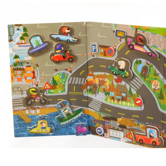 on the go magnetishc taal spel: crazy city